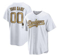 Custom Los Angeles Dodgers Active Player White MASONITE 2022 All-Star Cool Base Stitched Jersey