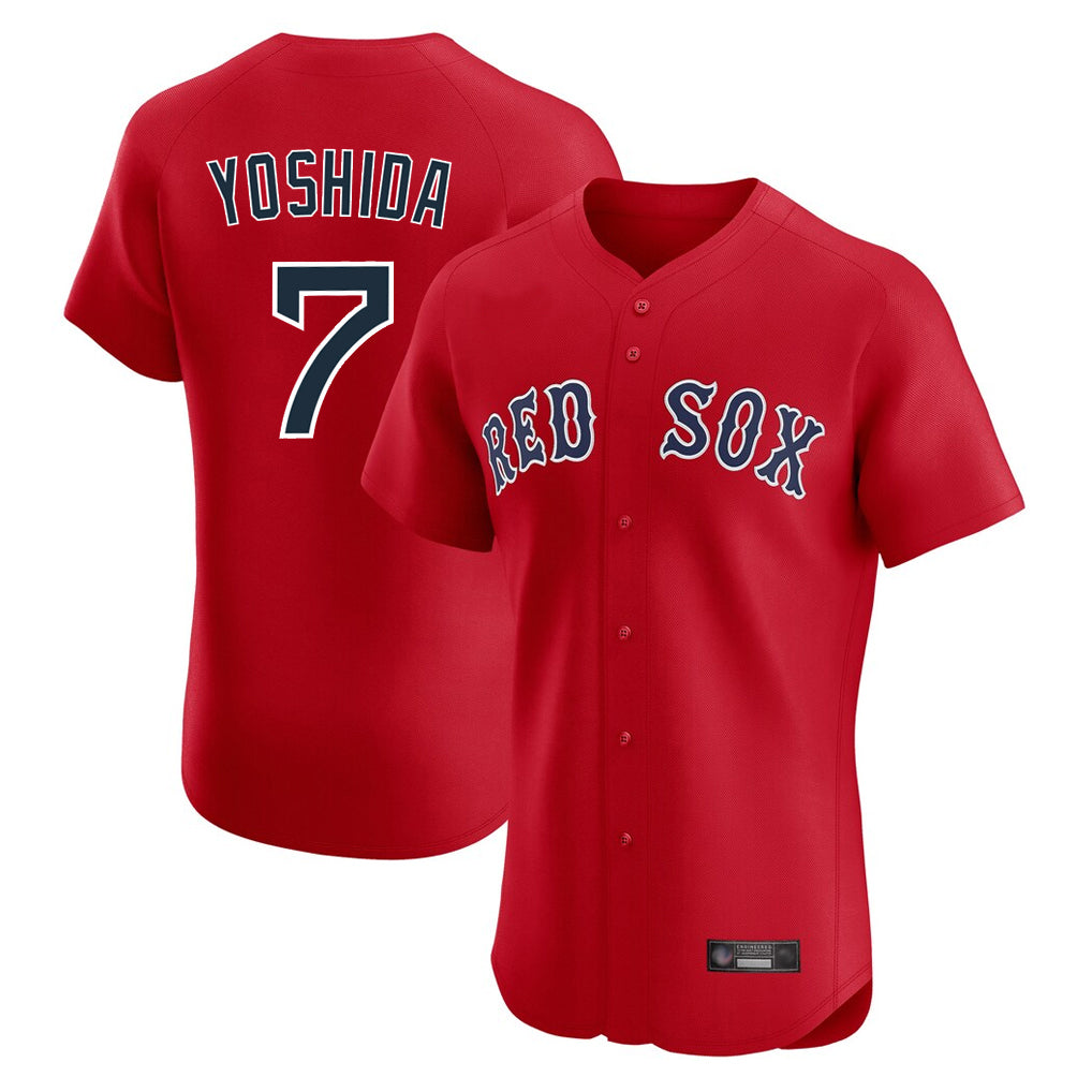 Boston Red Sox #7 Masataka Yoshida Player Red MASONITE Limited Elite Home Game Stitched Jerseys1