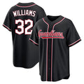 Cleveland Guardians #32 Gavin Williams Player Black MASONITE Fashion Out Home Game Stitched Jerseys