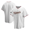 Washington Nationals White Gold MASONITE 2019 World Series Champions Blank Cool Base Jersey