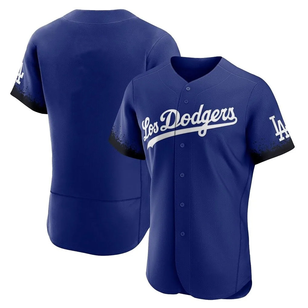 Los Angeles Dodgers Blank Player Royal MASONITE City Connect Elite Home Stitched Jerseys