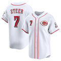 Cincinnati Reds #7 Spencer Steer White MASONITE Home Limited Player Jersey