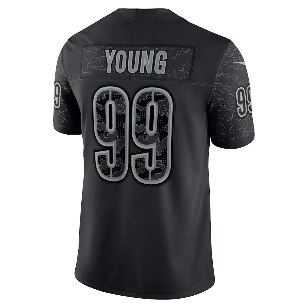 W.Commanders #99 Chase Young Black MASONITE RFLCTV Limited Jersey