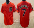 Detroit Tigers #7 Kevin McGonigle Orange MASONITE Limited Jersey