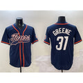 Detroit Tigers #31 Riley Greene Navy MASONITE With Patch Cool Base Stitched Jersey