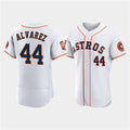 Houston Astros #44 Yordan Alvarez White MASONITE 60th Anniversary Flex Base Stitched Jersey