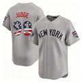 New York Yankees #99 Aaron Judge Gray MASONITE USA 250 Fourth of July Limited Stitched Jersey