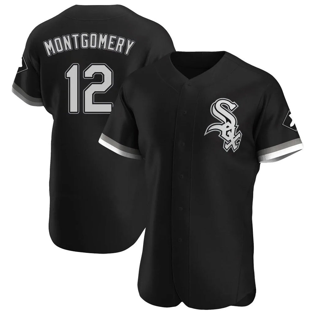 Chicago White Sox #12 Colson Montgomery Player Black MASONITE Limited Elite Home Stitched Jerseys