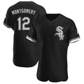 Chicago White Sox #12 Colson Montgomery Player Black MASONITE Limited Elite Home Stitched Jerseys