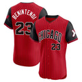 Chicago White Sox #23 Andrew Benintendi Player Red MASONITE City Connect Limited Elite Home Stitched Jerseys